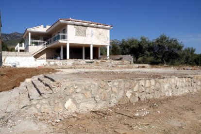 Solar de la casa de los terroristas que explotó en Alcanar. 