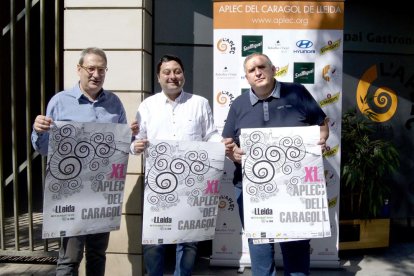 El president de la Fecoll, Ferran Perdrix, al centre de la imatge, durant l'acte de presentació.