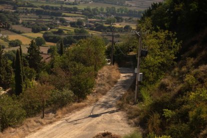 Imatge de l’abocador de residus vegetals a Montsonís.