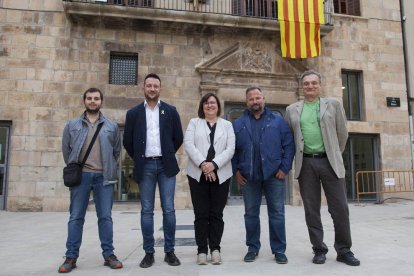 Imatge del carrer Sió d’Agramunt, al centre d’aquesta localitat de l’Urgell.