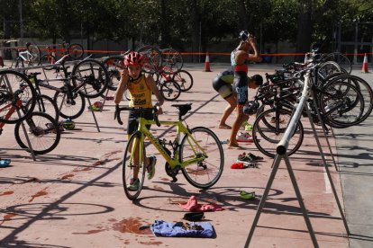 Participantes en la prueba de ciclismo en la edición del pasado año.