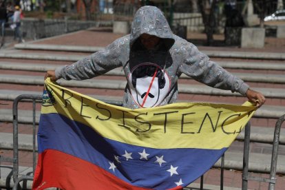 Los simpatizantes del presidente de la Asamblea Nacional de Venezuela, Juan Guaidó, se reunieron en un cabildo en Caracas.