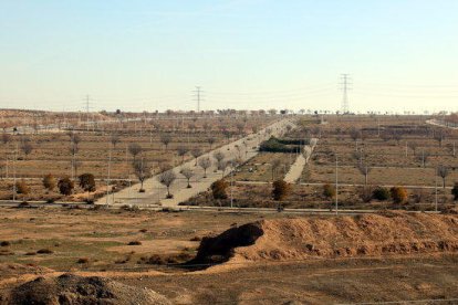 Zona del SUR 42 de Lleida (Torre Salses), on està projectada una zona comercial de mitjanes superfícies.