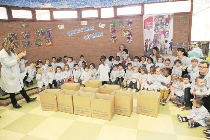 Imatge d’arxiu d’una activitat en una escola bressol municipal.