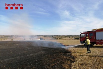 En la extinción del fuego participaron tres dotaciones. 