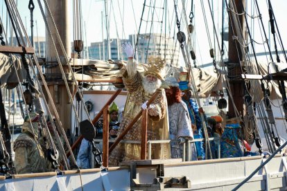 Els Reis d’Orient arriben al port de Barcelona, l’any passat.