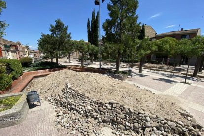 La plaça del Vell Pla a Guissona.