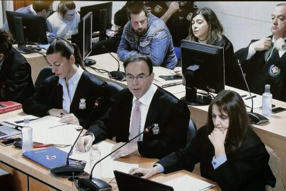 Un moment de la sessió d’ahir del judici contra El Chicle.