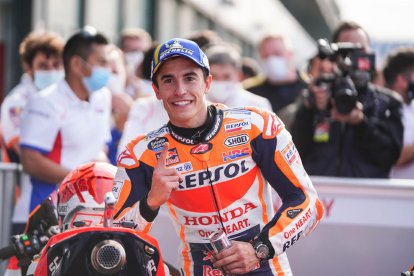 Marc Márquez venia d’encadenar dos triomfs, a Austin i San Marino.