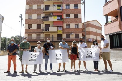 Acte de protesta de la plataforma Som Veïns.