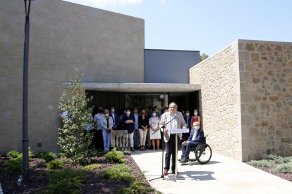 Quim Torra durante la inauguración de la sede del ayuntamiento de Bassella. 