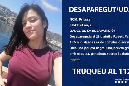 Busquen una noia de 24 anys que va desaparèixer dijous passat a Roses