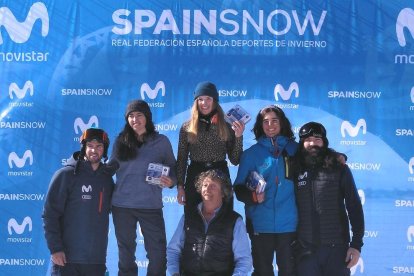 Podios araneses en la Copa España de snowboardcross de Baqueira