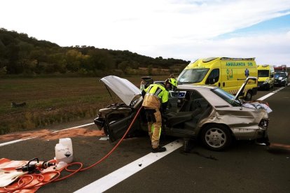 Imatge d’un dels vehicles implicats en el sinistre.