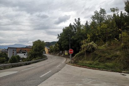 La zona del Pont on s’habilitarà el mur de contenció.