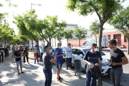 La protesta se hizo ayer ante las puertas de la cárcel. 