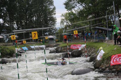 Una vista del canal d’eslàlom del Parc Olímpic del Segre que acollirà el Mundial al setembre.