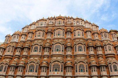 Foto de la façana del Hawa Mahal (Índia) feta per una de les guanyadores, la Marta Chàfer.