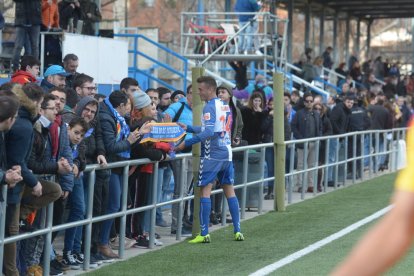 Marc Nierga se reencuentra con la afición del Lleida