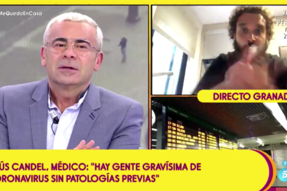 Jorge Javier con Spiriman.