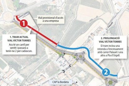 El vial cap a l'àrea comercial de Torre Salses tindrà dos rotondes i costarà 2,89 milions