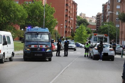 Despliegue policial el pasado 10 de mayo tras el segundo tiroteo en la Mariola. 