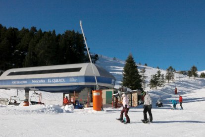 Las estación de Port del Comte, en el Solsonès, abrió ayer la temporada de este año.