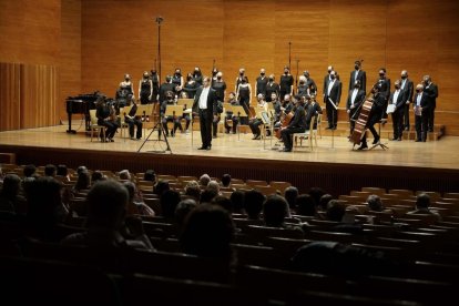 LleidArt Ensemble i les corals Shalom i UniCorn van tancar ahir el festival amb ‘Música Nocturna’.