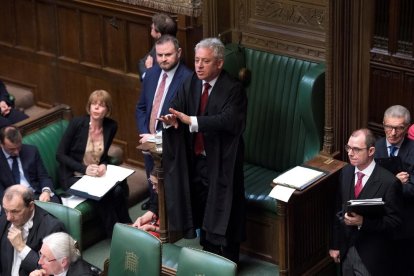 Imatge del president de la Cambra dels Comuns, John Bercow, durant la sessió de dilluns.