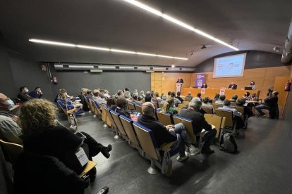 Un momento de la sesión del comité de UGT de Lleida.