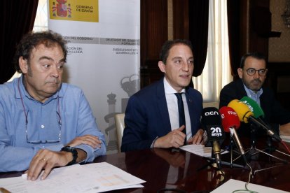 Jaume Banchs, José Crespín y Miquel Molins, ayer.