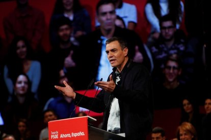 El president en funcions, Pedro Sánchez, ahir a Tenerife.