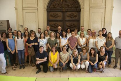 El equipo docente del centro de Cervera, con 310 alumnos y 40 profesores, ubicado en la Universitat