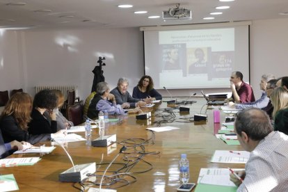 La mesa redonda que celebró ayer la Cámara de Comercio. 