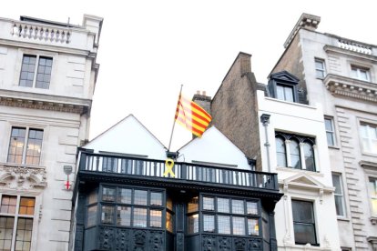 Edificio donde está ubicada la sede de la Generalitat en Londres.