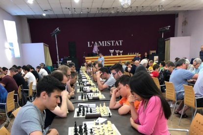 El Teatre L’Amistat acogió el torneo de ajedrez de Mollerussa.