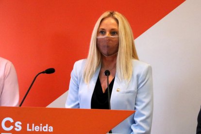 La regidora no adscrita a la Paeria i diputada de Cs a la Diputació de Lleida, Maria Burrel.