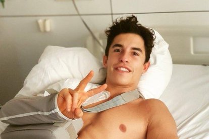 Marc Márquez, satisfet després de l'operació d'espatlla