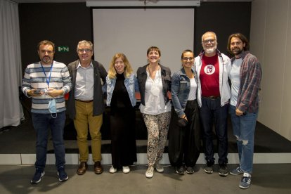 El director del Museu va presentar el projecte amb part de l’equip.