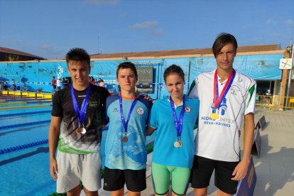 Aleix Teixidó, Eudald Tosquella, Laia Palomino y Arnau Pifarré.