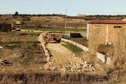 Les obres del nou camí que envoltarà l’Albi.