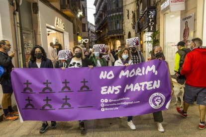 Nova marxa de Marea Lila de Lleida contra la violència masclista