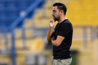 El entrenador Xavi Hernández, en una imagen de archivo