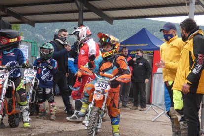 Algunos de los jóvenes pilotos de la prueba.