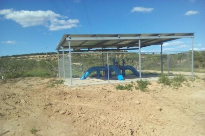 La estación de bombeo de la nueva zona de regadío.