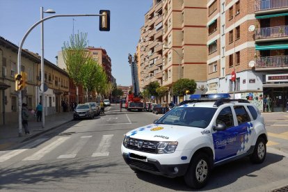 La Urbana cortó la calle al tráfico.