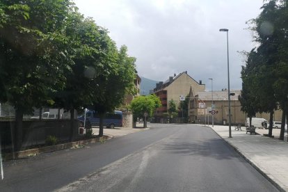 Un dels trams de la travessia de l’N-230 al Pont de Suert.