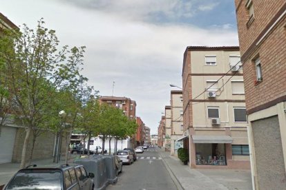 Imagen de la calle Àger del barrio de la Bordeta de Lleida