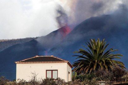 La lava no ha afectado en las últimas horas a más superficie.