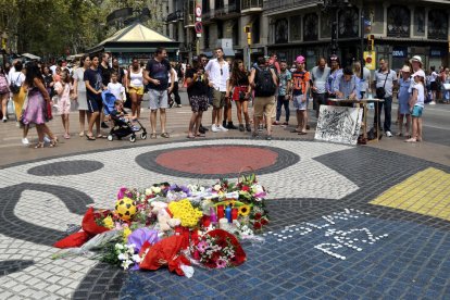 Imatge d’arxiu del lloc de l’atemptat del 17-A a Barcelona.